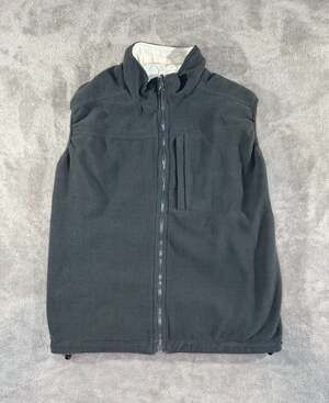 Volvo For Life Reversible Full-Zip Fleece and Windbreaker Vest, Gray/Beige